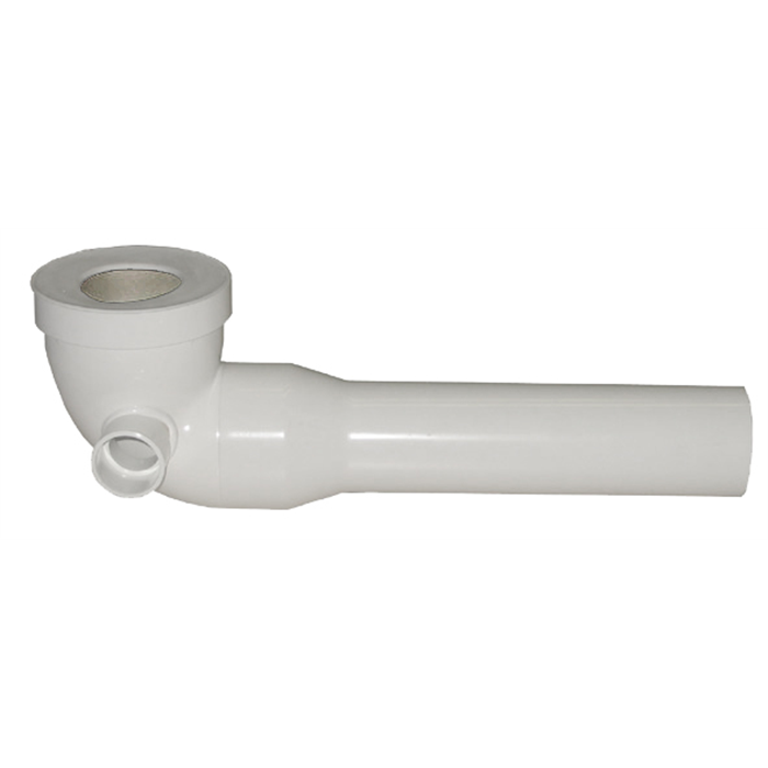 Pipe WC coudee  80mm+piquage 40mm gauche