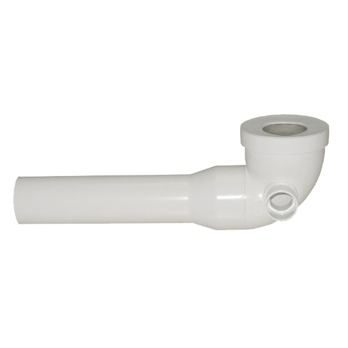 Pipe WC coudee  75mm+piquage 40mm droite