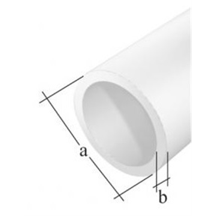 Tube rond PVC blanc 10x1/1m