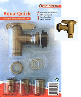Robinet Aqua Quick PE imitation laiton