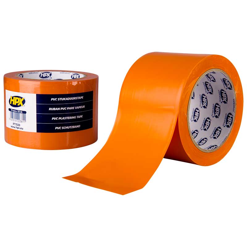 Ruban PVC par vapeur - orange 50mm x 33m