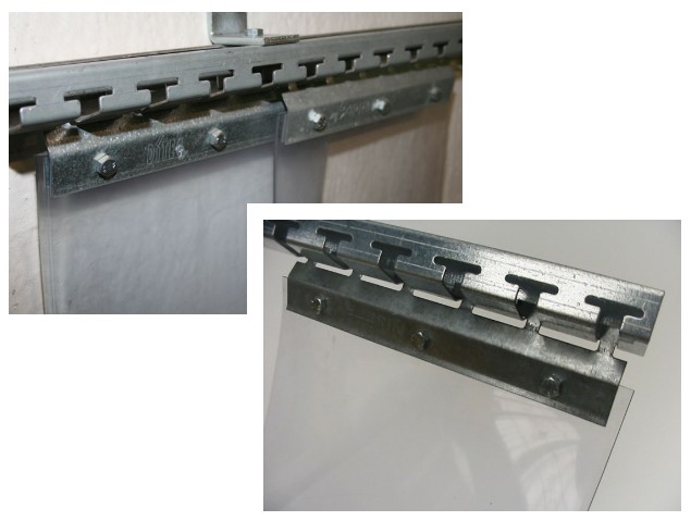 Lamelle PVC set de serrage 300mm