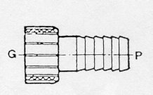 Raccord nylon   3/8''x12mm femelle droit