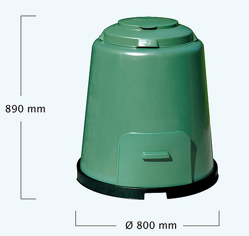 Composteur  280L vert  H 1075/Diam 725mm