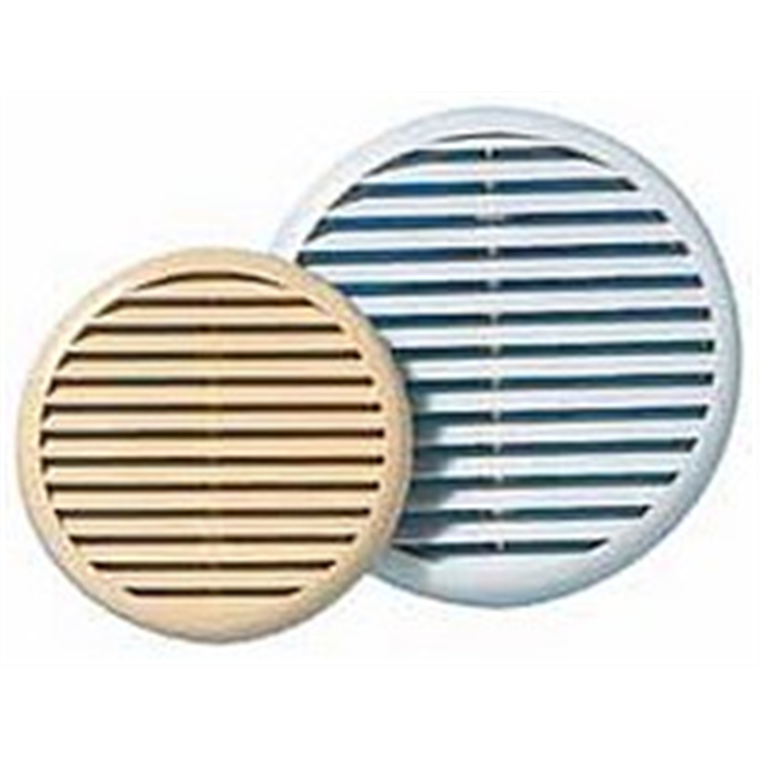 Grille ronde a clipser 125/160mm blanc*