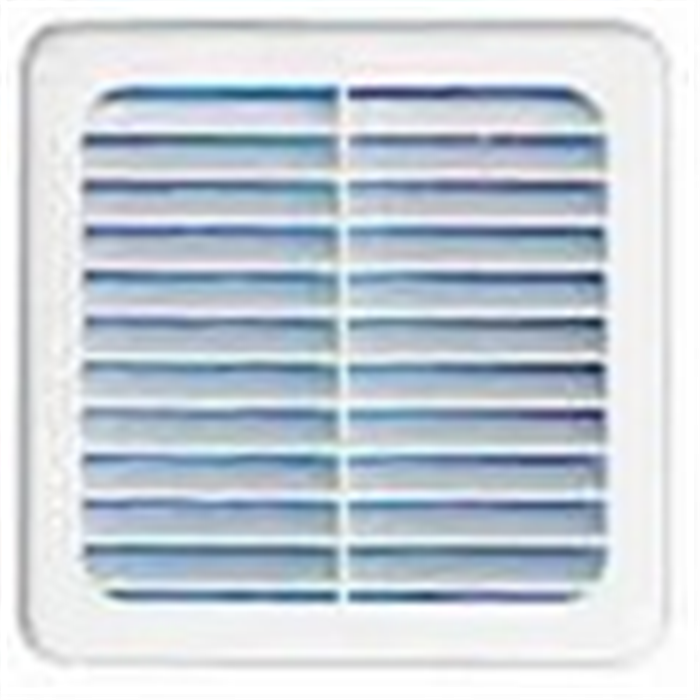 Grille carree 100x100mm + moust.clipsab.