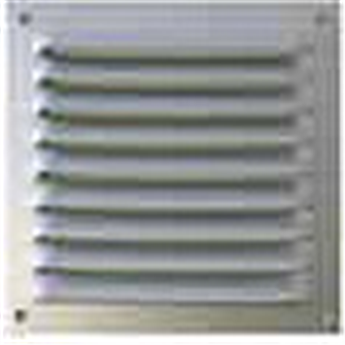 Grille carrée alu anod. 200x200mm  a/m v