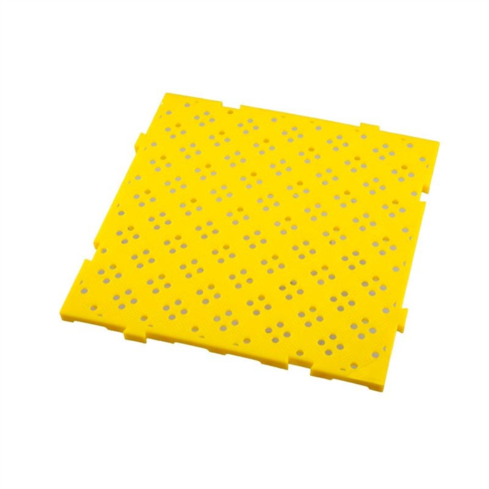 Caillebotis HACCP 500x500x22mm jaune