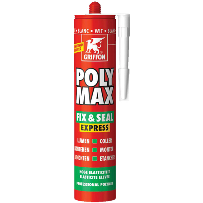 Colle Polymax Fix&Seal 425g blanc