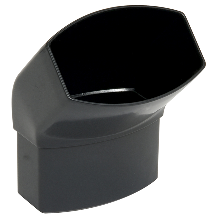 Coude pluie 90x56mm 45° anthracite MF