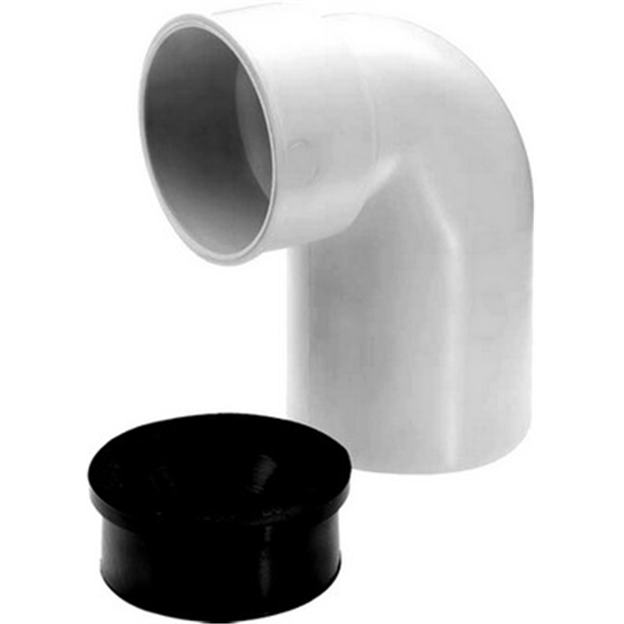 Coude siphon PP Silenc.blanc 56mm 87° MF