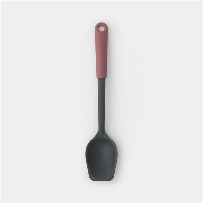 Cuillère de service avec spatule rouge