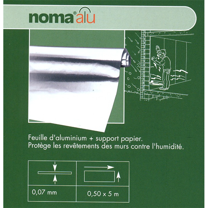 Noma-alu contre humidité  0,07mm  0,5x5m