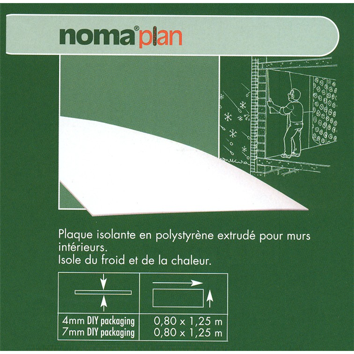 Noma-plaque isol.polys.ext.4mm 0,8x1,25m