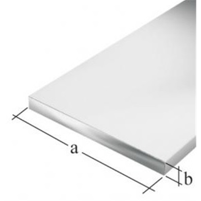 Profilé plat adhésif alu PVC bl 20x2/1m