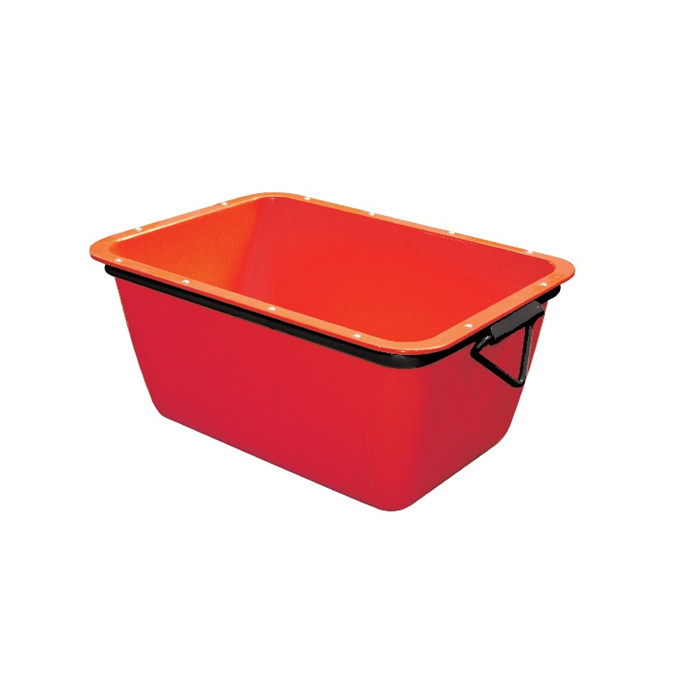 Auge à mortier rectangle 200L rouge Auge à mortier rectangle 200L rouge