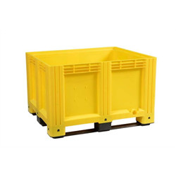 Bac indus.610L 1200x1000x780mm jaune 3P