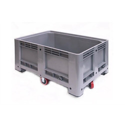 Bac indus.P-B 330L plein avec roues