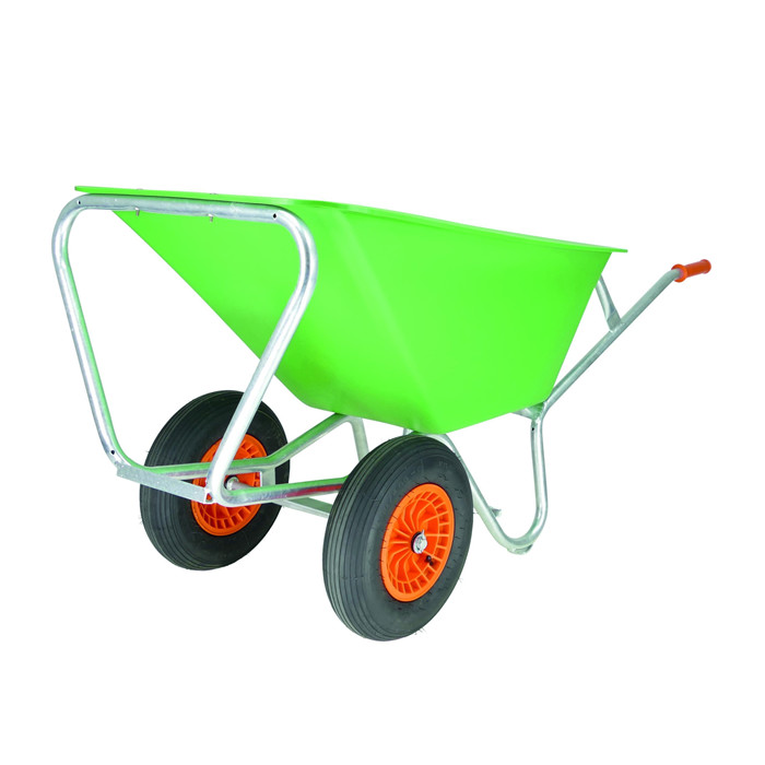 Brouette 170L HDPE vert roue tubeless Brouette 170L HDPE vert roue tubeless