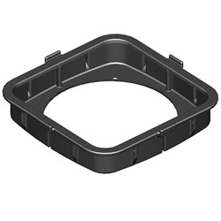 Cadre PE adaptateur de tampon en fonte