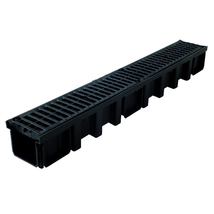 Caniveau CONNECTO PP 130 +grille B125 1m Caniveau CONNECTO PP 130 +grille B125 1m