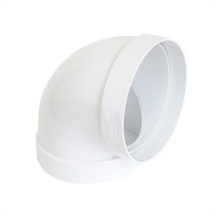 Coude 90° PVC blanc Ø150mm Coude 90° PVC blanc Ø150mm