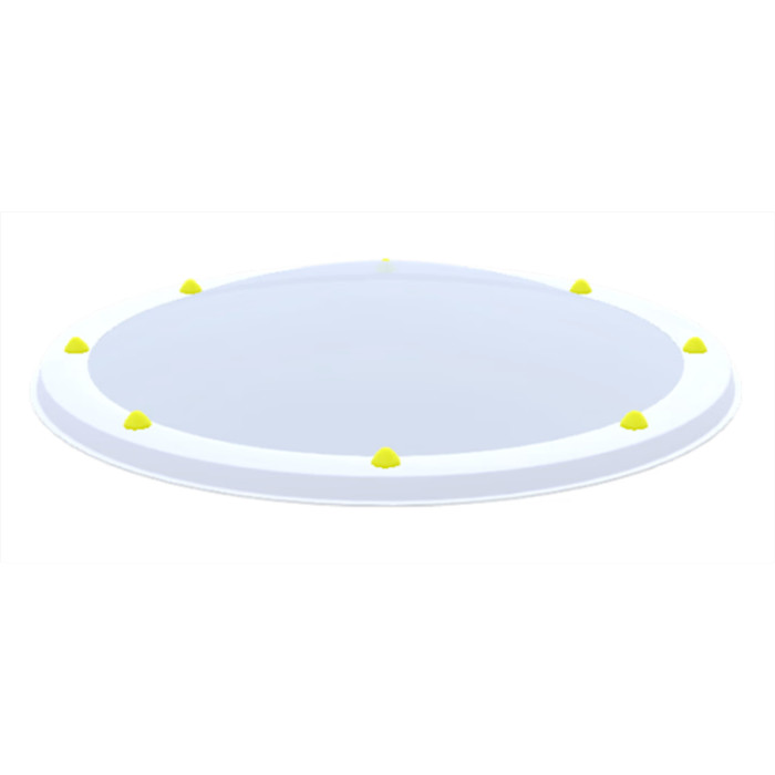 Coupole Ø 50 2 parois opalin Coupole Ø 50 2 parois opalin