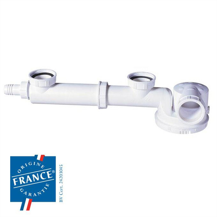 Espace tubulure de raccordement + siphon Espace tubulure de raccordement + siphon
