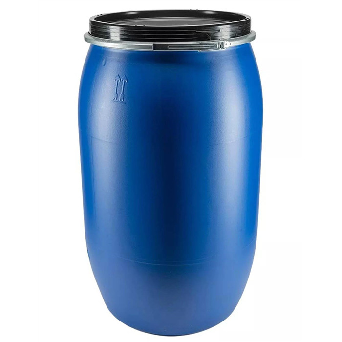 Fut grde ouv.120l bleu couv.cercl.metal Fut grde ouv.120l bleu couv.cercl.metal