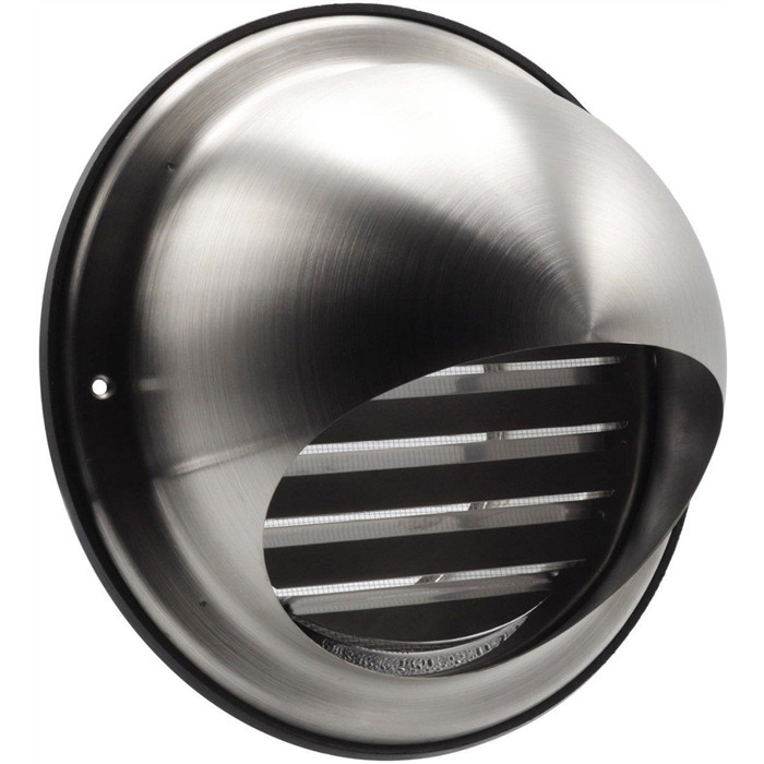 Grille à boule ext. inox + gaze Ø125mm Grille à boule ext. inox + gaze Ø125mm