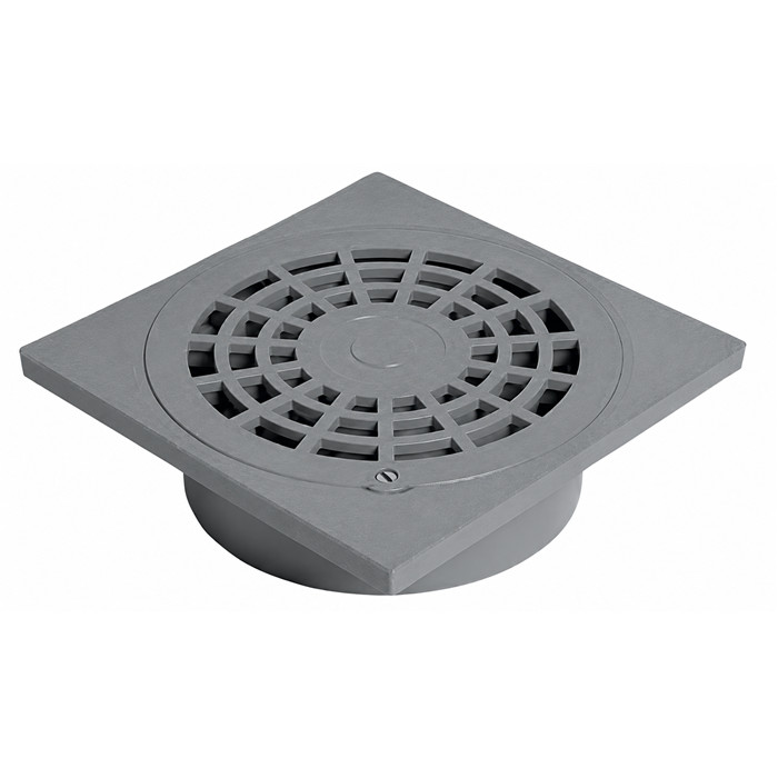 Grille avec cadre gris 250mm Grille avec cadre gris 250mm