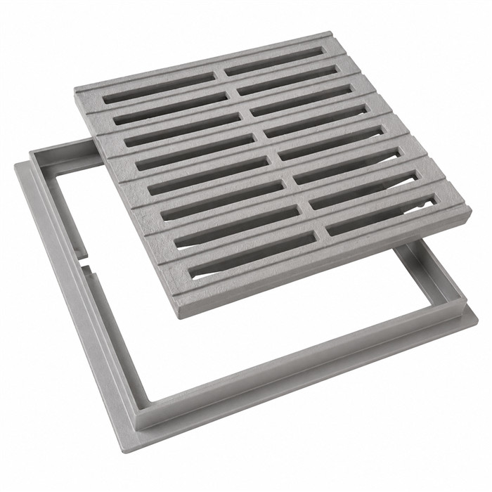 Grille avec cadre gris 300x300mm Grille avec cadre gris 300x300mm