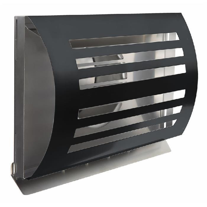 Grille clapet (A/R) DELTA noir Ø125mm Grille clapet (A/R) DELTA noir Ø125mm