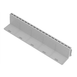 Grille fente PVC A15 100x500x90mm gris