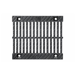 Grille fonte dbl fente sir320 D400 0,5m