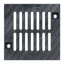 Grille fonte noire 300x300mm D400/E600