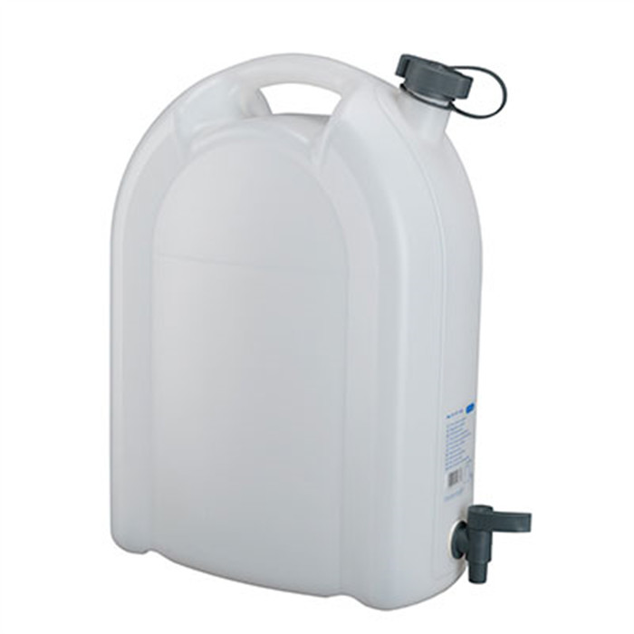 Jerrican AL HDPE 20L blanc + robinet Jerrican AL HDPE 20L blanc + robinet