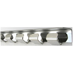 Lamelle PVC profil.princ. inox  984mm