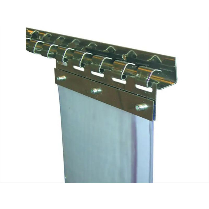 Lamelle PVC set de serrage 200mm  inox Lamelle PVC set de serrage 200mm  inox