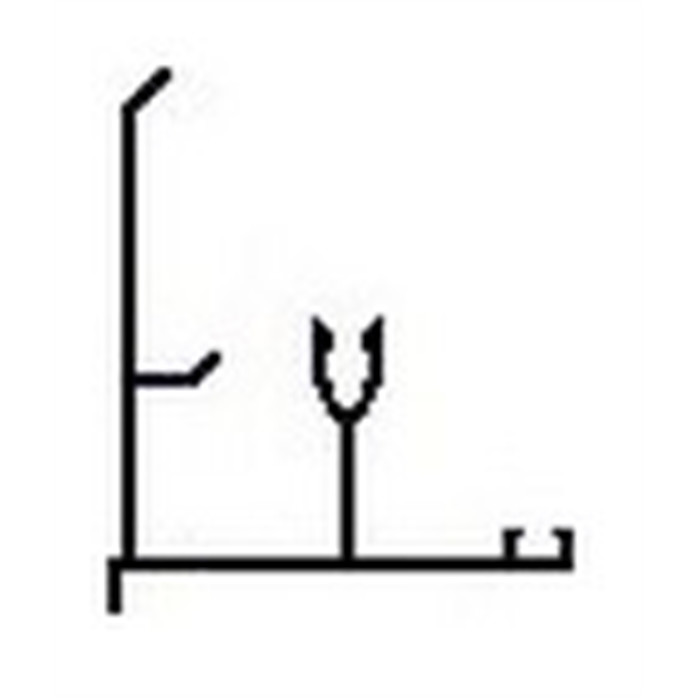 LT16 profile lateral Alu (sans joints) LT16 profile lateral Alu (sans joints)