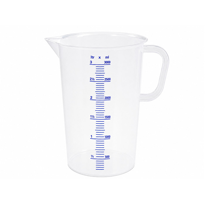 Mesure 3000ml PP graduée Mesure 3000ml PP graduée