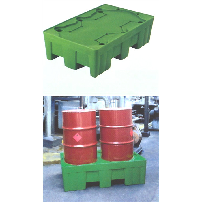 Palette de retention 215L pour 2 futs Palette de retention 215L pour 2 futs