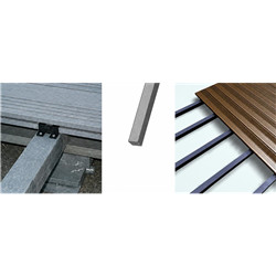 Piquet recycle ECO 50x50x2400mm gris