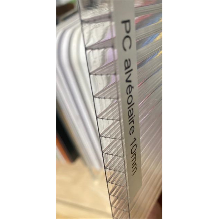 Plaque polycar.alv.2100x6000 10mm transp Plaque polycar.alv.2100x6000 10mm transp