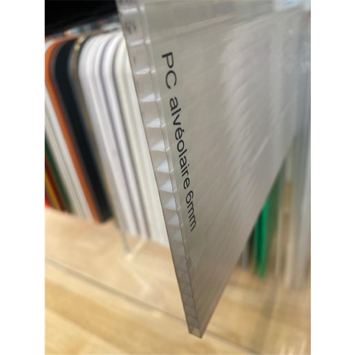 Plaque polycarb.alv. 2100xY   6mm opalin Plaque polycarb.alv. 2100xY   6mm opalin