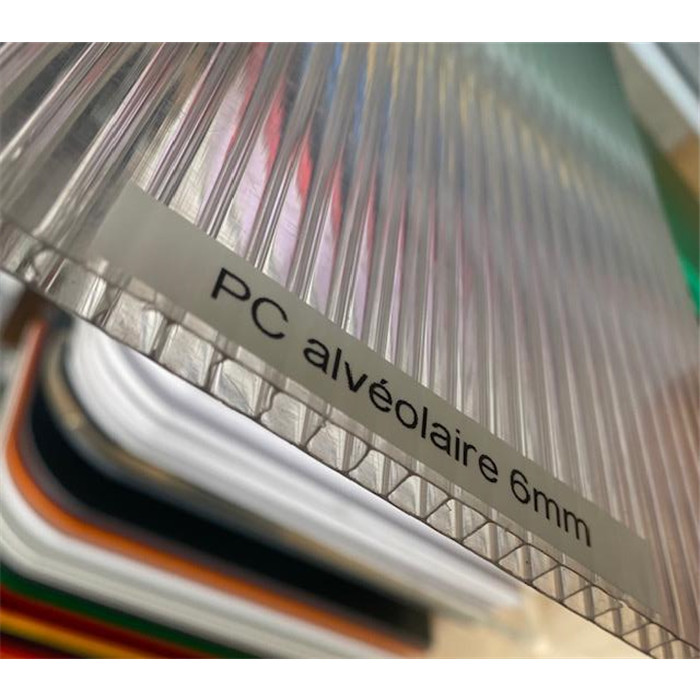 Plaque polycarb.alv. 2100xY   6mm transp Plaque polycarb.alv. 2100xY   6mm transp