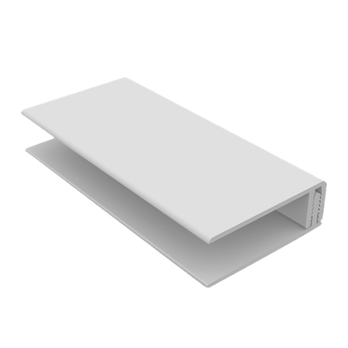 Prof. bordure bardage structuré 3m blanc Prof. bordure bardage structuré 3m blanc