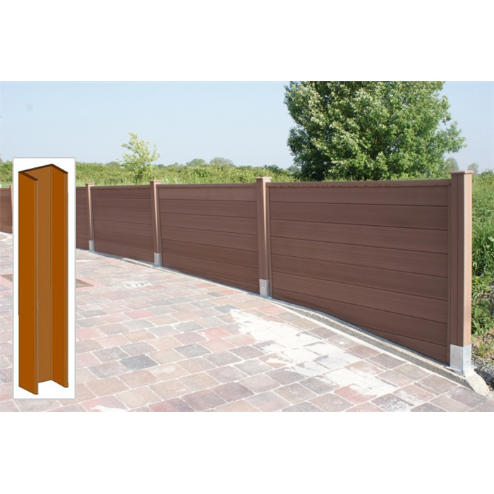 Profil U écran de jardin brun 42x182 Profil U écran de jardin brun 42x182