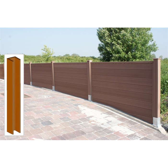 Profil U écran de jardin gris 27x202 Profil U écran de jardin gris 27x202