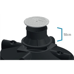 Rehausse DS B Ø800/630 - 50cm sans couv.